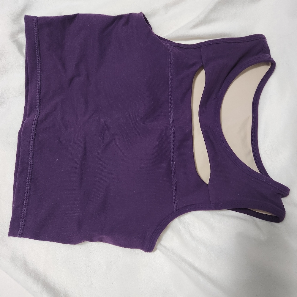 Buffbunny Peek-A-Boo Crop Top Blackberry